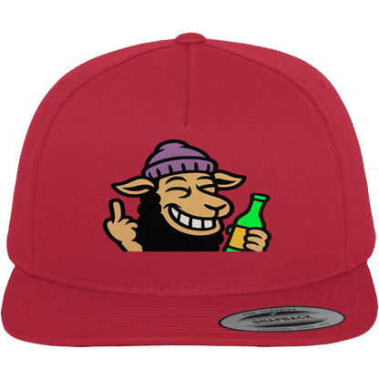 Schaf mit Mittelfinger im Partymodus – Dancefloor? Nur wenn’s brennt - Premium Snapback