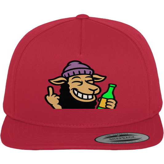 Schaf mit Mittelfinger im Partymodus – Dancefloor? Nur wenn’s brennt - Premium Snapback