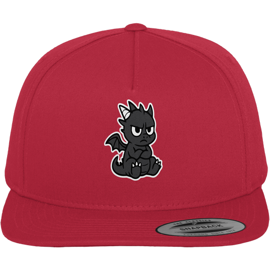 Babydrache mit Stirnrunzeln – Klein, flauschig, nicht begeistert - Premium Snapback