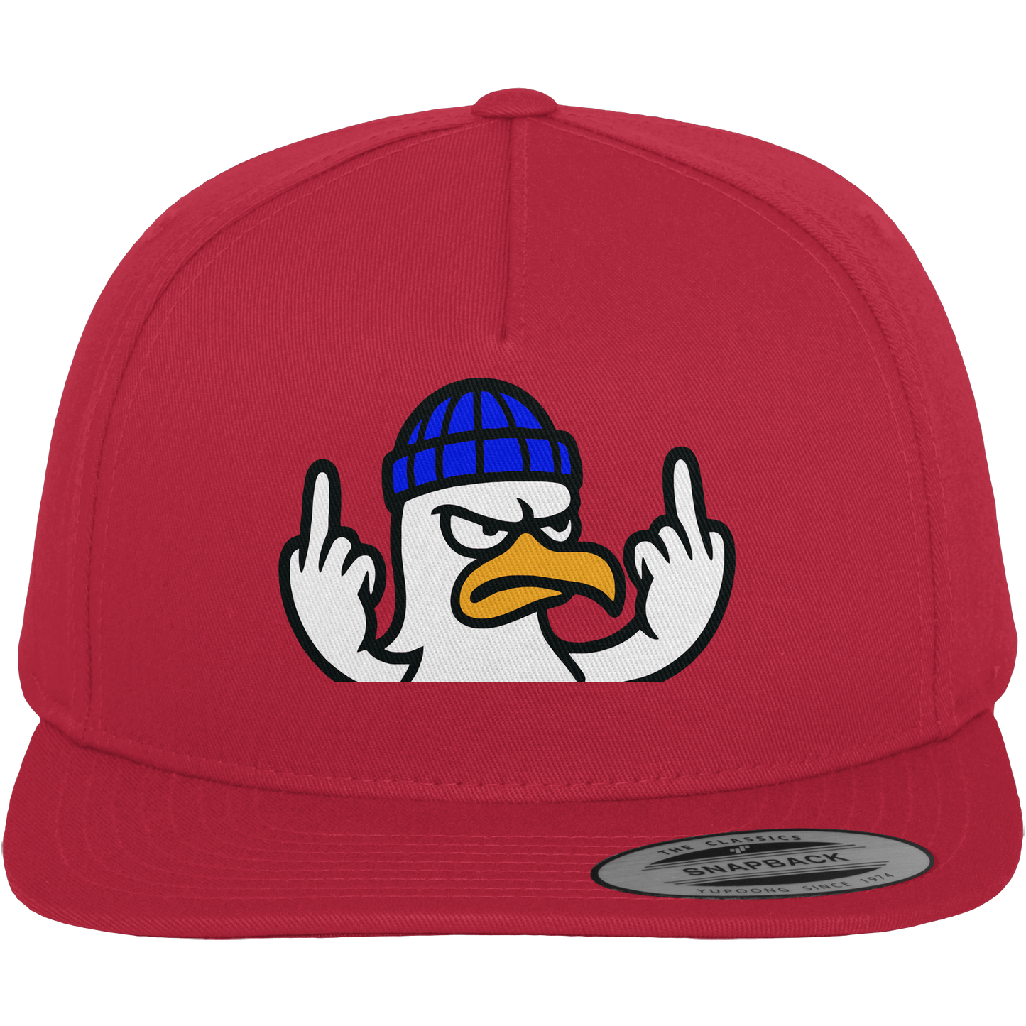 Möwe mit Mittelfinger – Kein Bock, keine Diskussionen - Premium Snapback