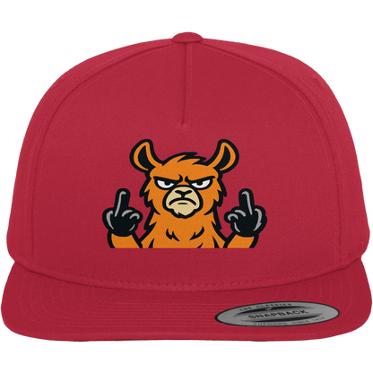 Lama mit Mittelfinger – Das Modeaccessoire für klare Kante und Ruhe - Premium Snapback