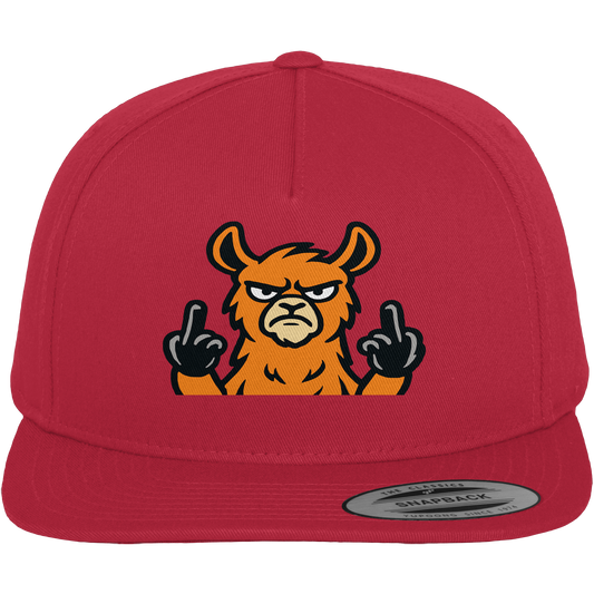 Lama mit Mittelfinger – Das Modeaccessoire für klare Kante und Ruhe - Premium Snapback