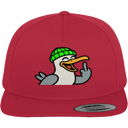 Möwe mit Mittelfinger – Wenn Höflichkeit keine Option mehr ist - Premium Snapback