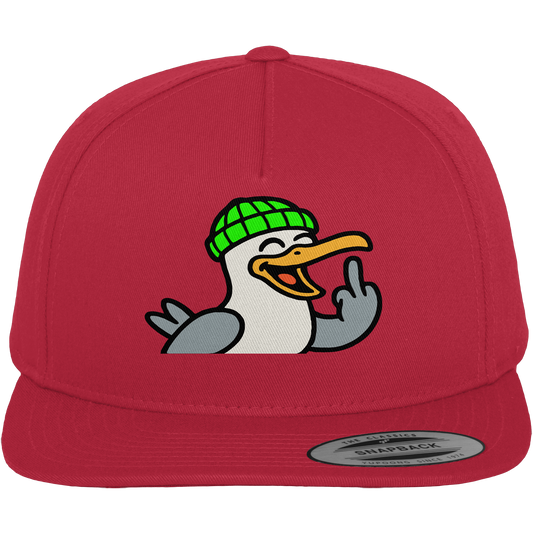 Möwe mit Mittelfinger – Wenn Höflichkeit keine Option mehr ist - Premium Snapback
