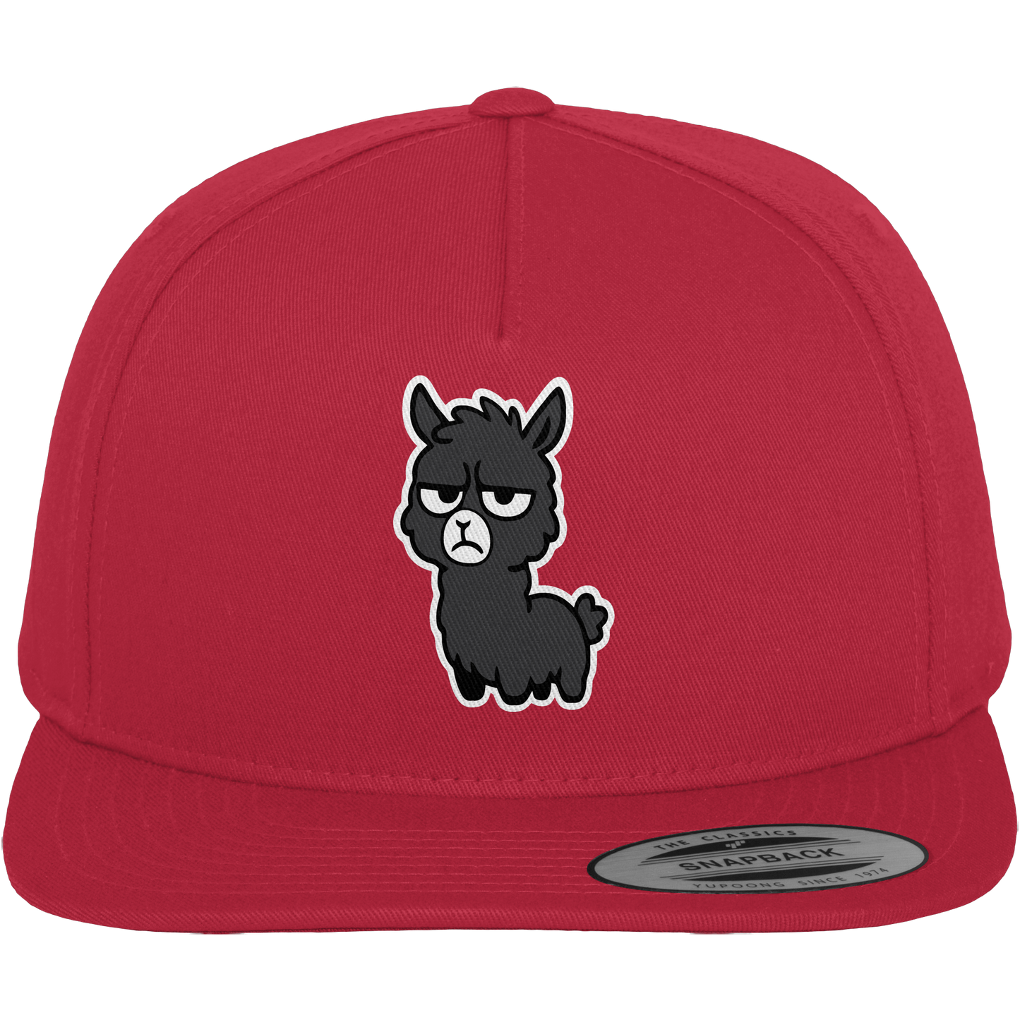 Alpaka mit Augenrollen & hochgezogener Lippe – Bitte nicht heute, Mensch - Premium Snapback