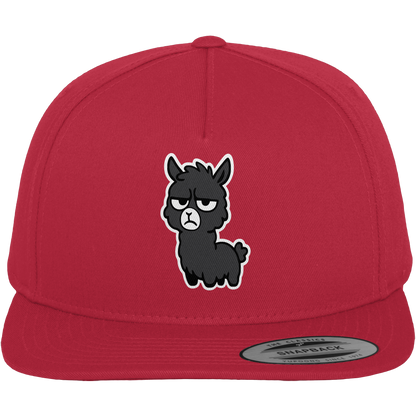 Alpaka mit Augenrollen & hochgezogener Lippe – Bitte nicht heute, Mensch - Premium Snapback