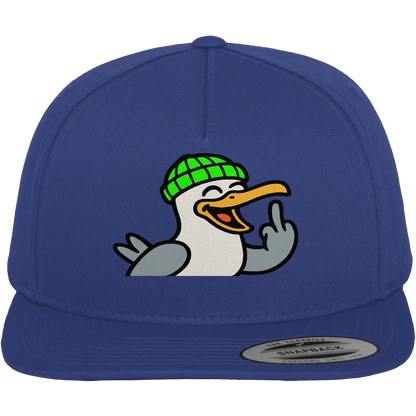 Möwe mit Mittelfinger – Wenn Höflichkeit keine Option mehr ist - Premium Snapback