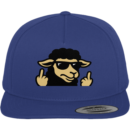 Schwarzes Schaf mit Mittelfinger – Schluss mit Nettigkeit - Premium Snapback