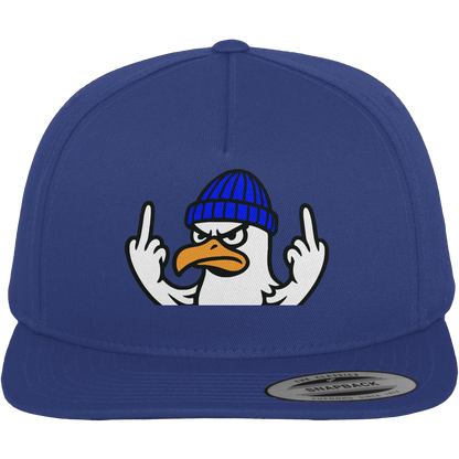Möwe mit Mittelfinger – Vogel zeigen, Stil behalten - Premium Snapback