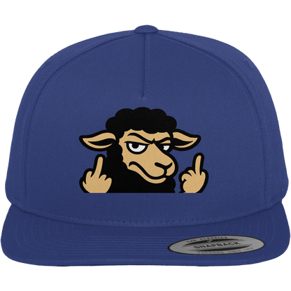 Schwarzes Schaf mit Mittelfinger – Das stille Nein in Stoffform - Premium Snapback