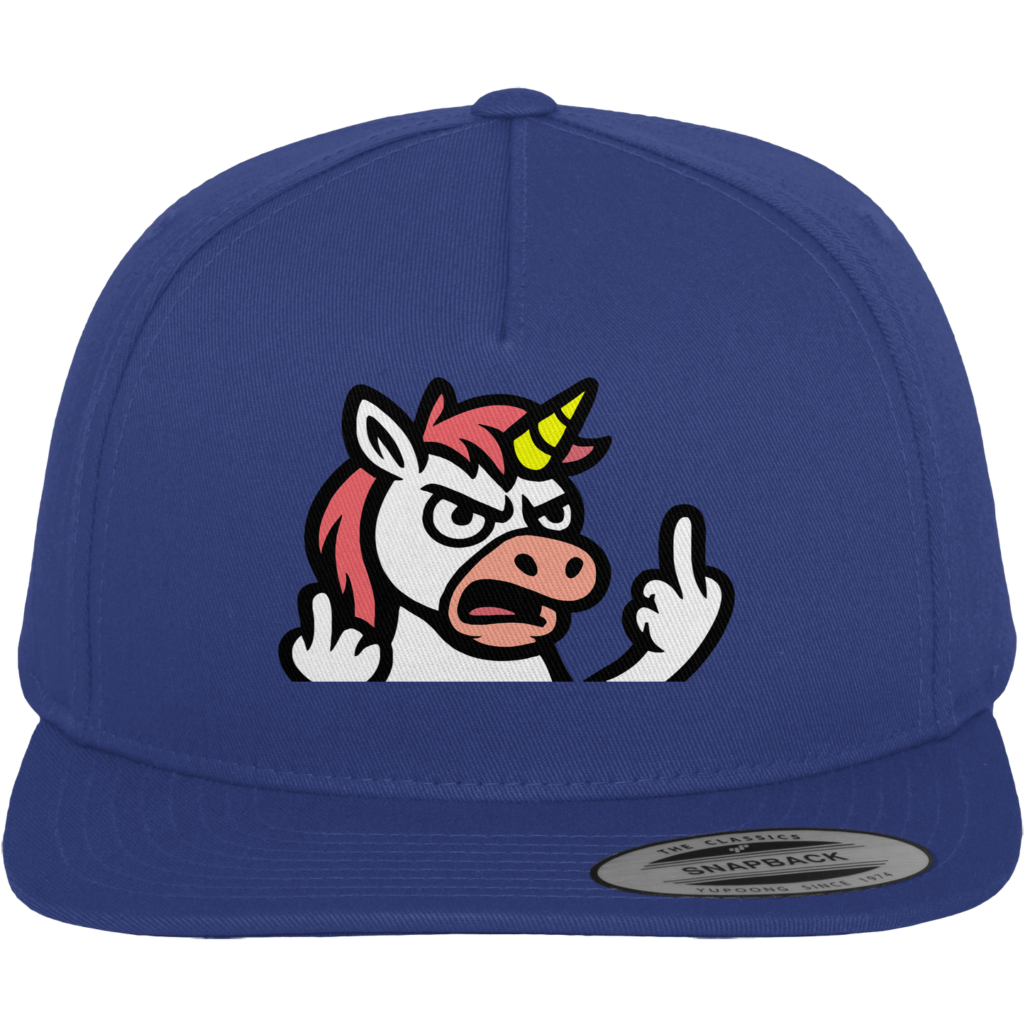 Einhorn mit Mittelfinger – Wenn die Zuckerwatte abgelaufen ist - Premium Snapback
