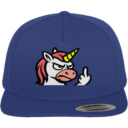 Einhorn mit Mittelfinger – Magie war gestern, jetzt kommt Klartext - Premium Snapback