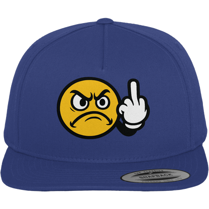 Smiley mit Mittelfinger – Dein stilles „Nope“ mit Gesicht - Premium Snapback