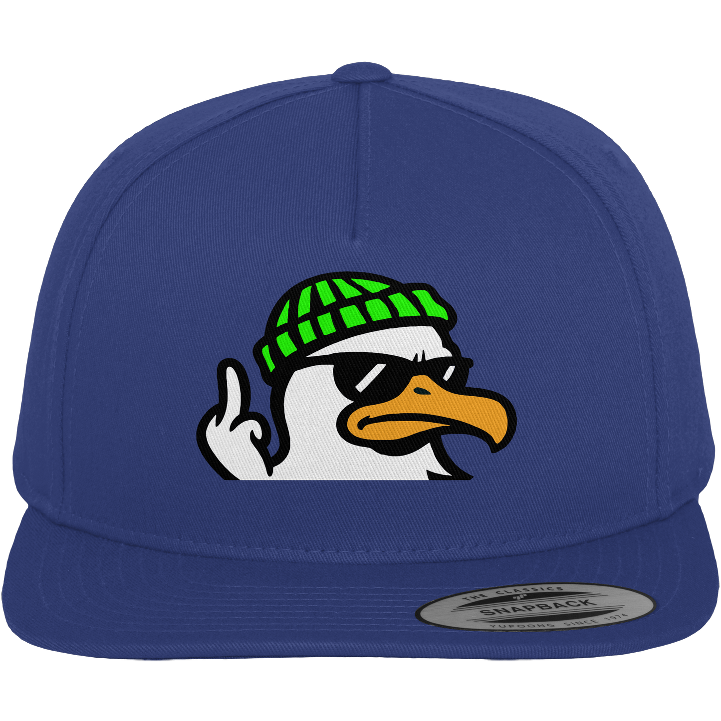 Möwe mit Mittelfinger – Klarstellung in Federform - Premium Snapback