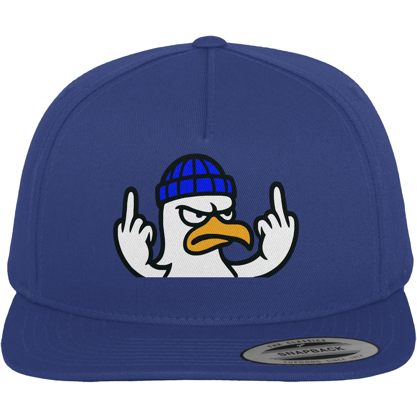 Möwe mit Mittelfinger – Kein Bock, keine Diskussionen - Premium Snapback