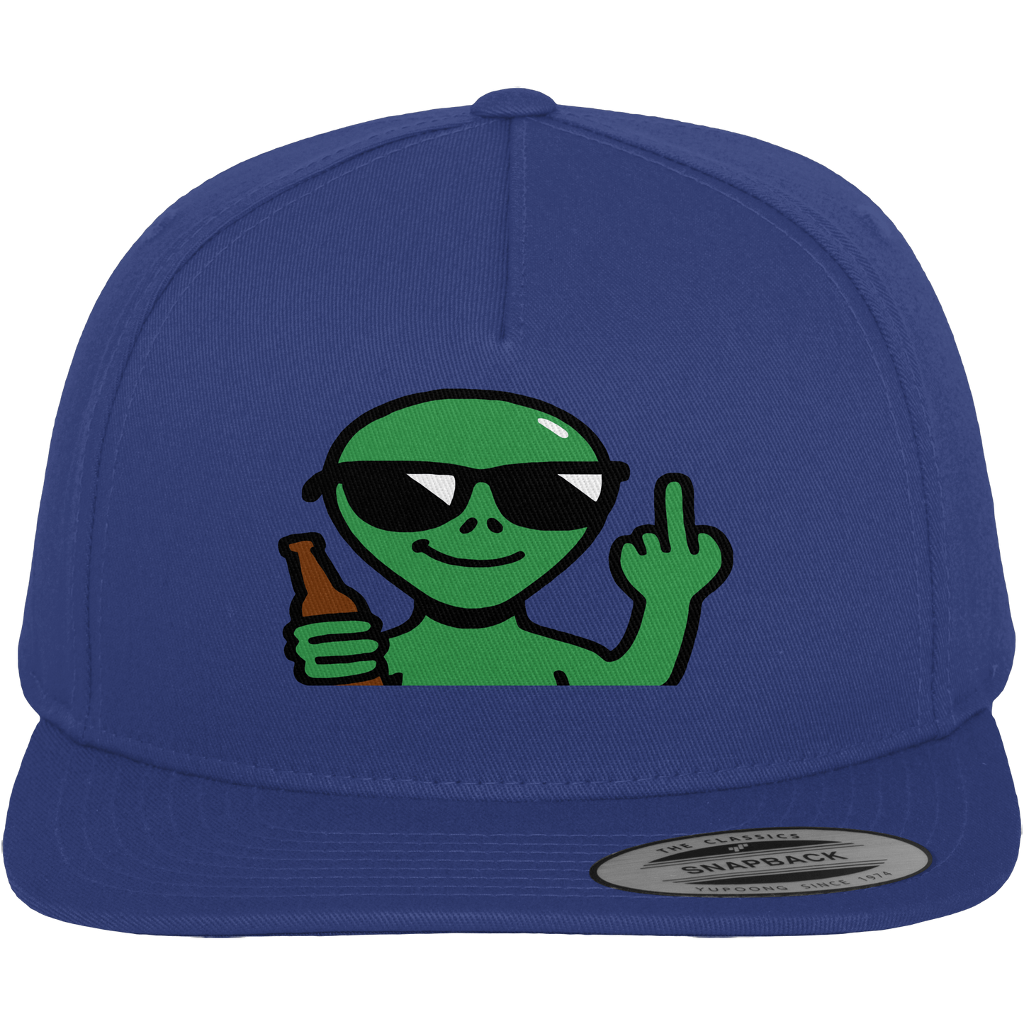 Alien mit Mittelfinger – Der Club gehört den Sternen - Premium Snapback