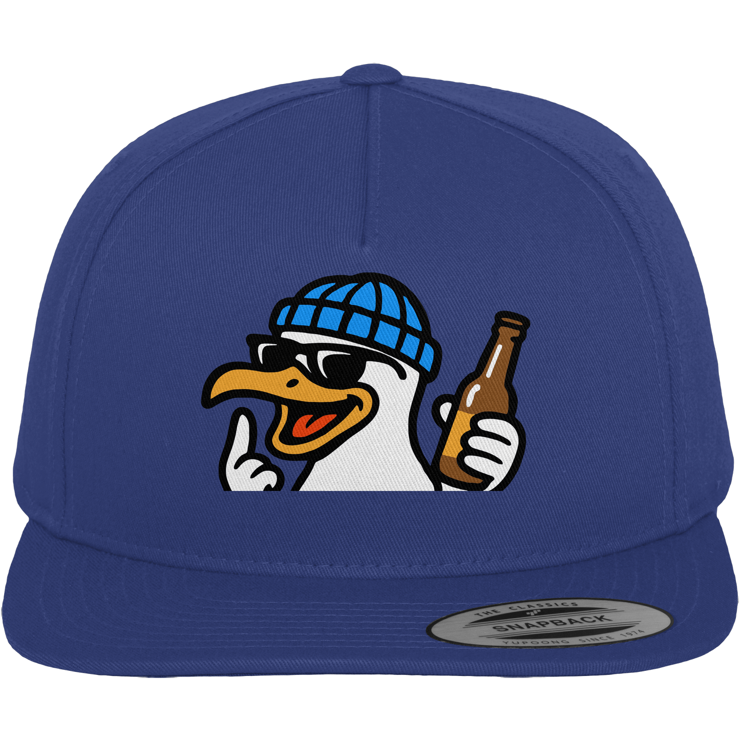 Möwe mit Mittelfinger – Dein nachtaktives Party-Orakel - Premium Snapback