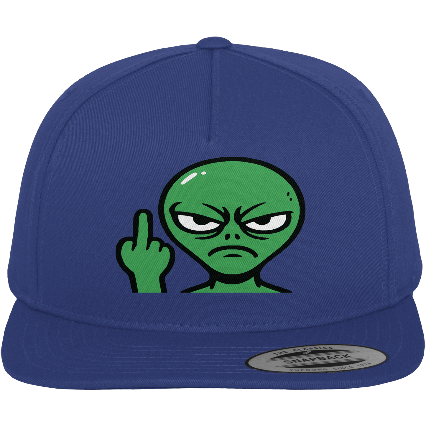 Alien mit Mittelfinger – Erdleben ist kein Ponyhof - Premium Snapback