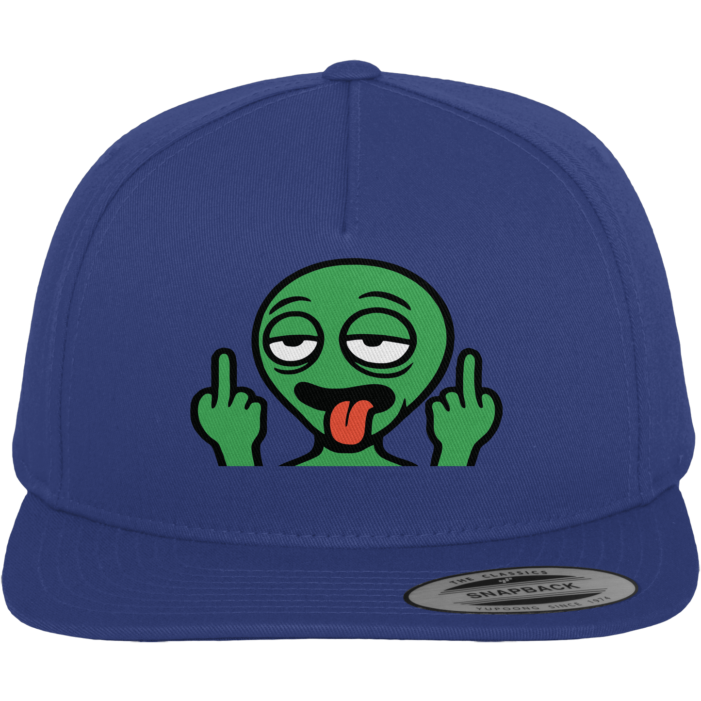 Alien mit Mittelfinger – Ich will nach Hause, aber erst flippe ich euch noch - Premium Snapback