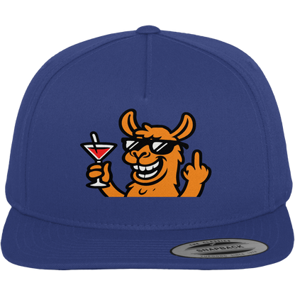 Lama mit Mittelfinger – Partymodus mit Attitüde  - Premium Snapback