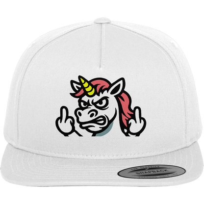 Einhorn mit Mittelfinger – Sag’s mit dem Horn - Premium Snapback