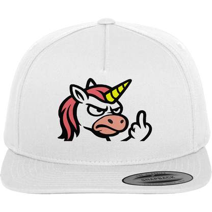 Einhorn mit Mittelfinger – Magie war gestern, jetzt kommt Klartext - Premium Snapback