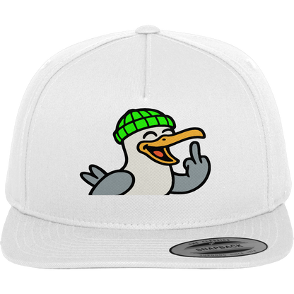 Möwe mit Mittelfinger – Wenn Höflichkeit keine Option mehr ist - Premium Snapback