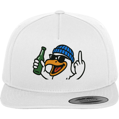 Möwe mit Mittelfinger – Der fliegende Cocktail der Verweigerung - Premium Snapback