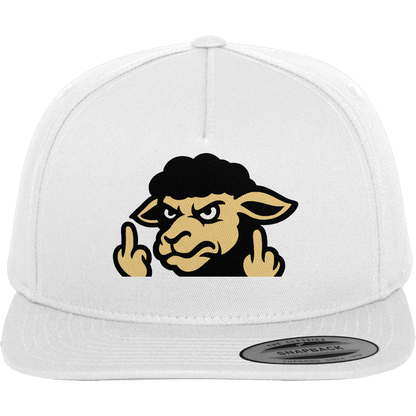 Schwarzes Schaf mit Mittelfinger – Für alle, die nicht dazugehören wollen - Premium Snapback