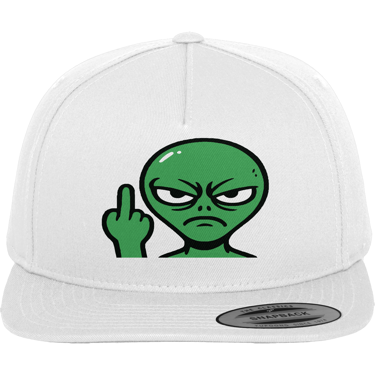 Alien mit Mittelfinger – Erdleben ist kein Ponyhof - Premium Snapback