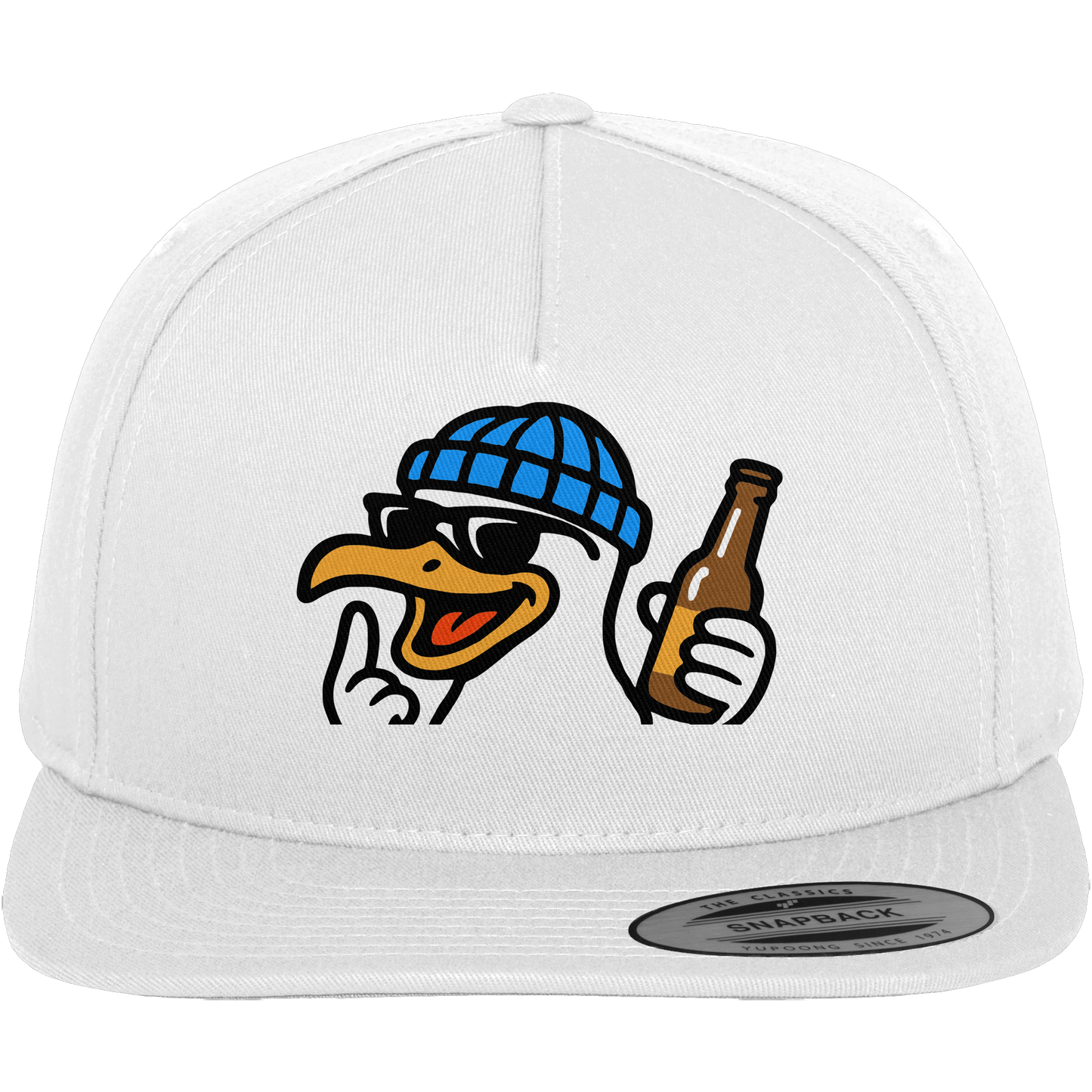 Möwe mit Mittelfinger – Dein nachtaktives Party-Orakel - Premium Snapback