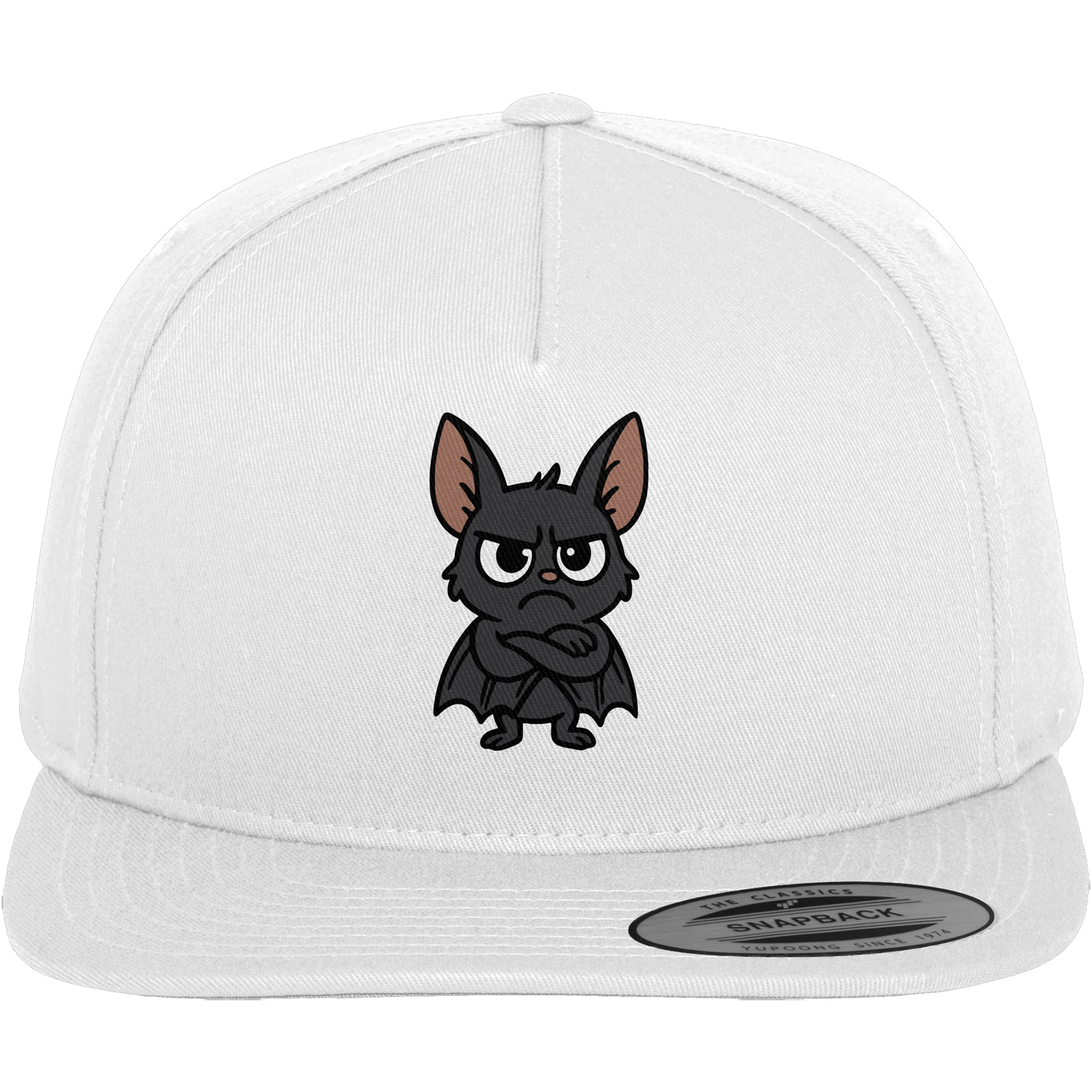 Fledermaus mit verschränkten Flügeln – Nachtmodus: Skepsis aktiv - Premium Snapback