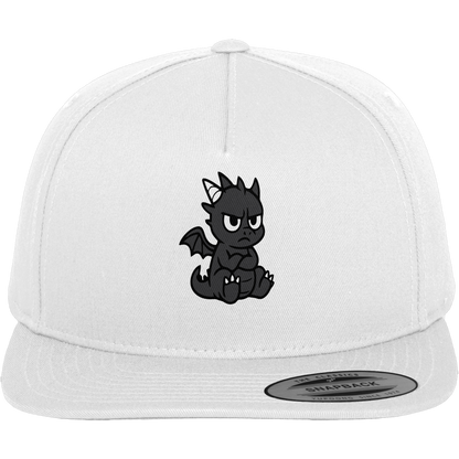Babydrache mit Stirnrunzeln – Klein, flauschig, nicht begeistert - Premium Snapback