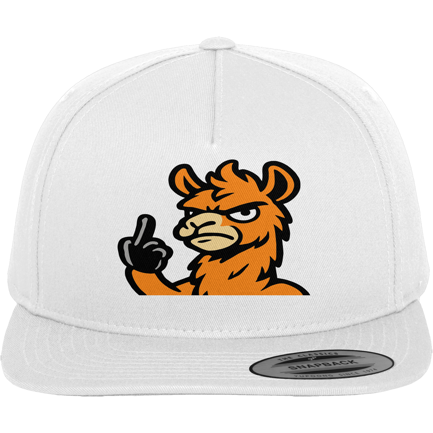 Lama mit Mittelfinger – Meditation auf Abwehrmodus - Premium Snapback