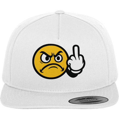Smiley mit Mittelfinger – Dein stilles „Nope“ mit Gesicht - Premium Snapback
