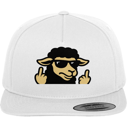 Schwarzes Schaf mit Mittelfinger – Schluss mit Nettigkeit - Premium Snapback