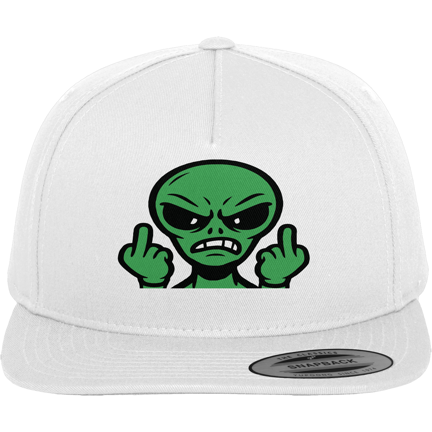 Alien mit Mittelfinger – Kontakt abgebrochen - Premium Snapback